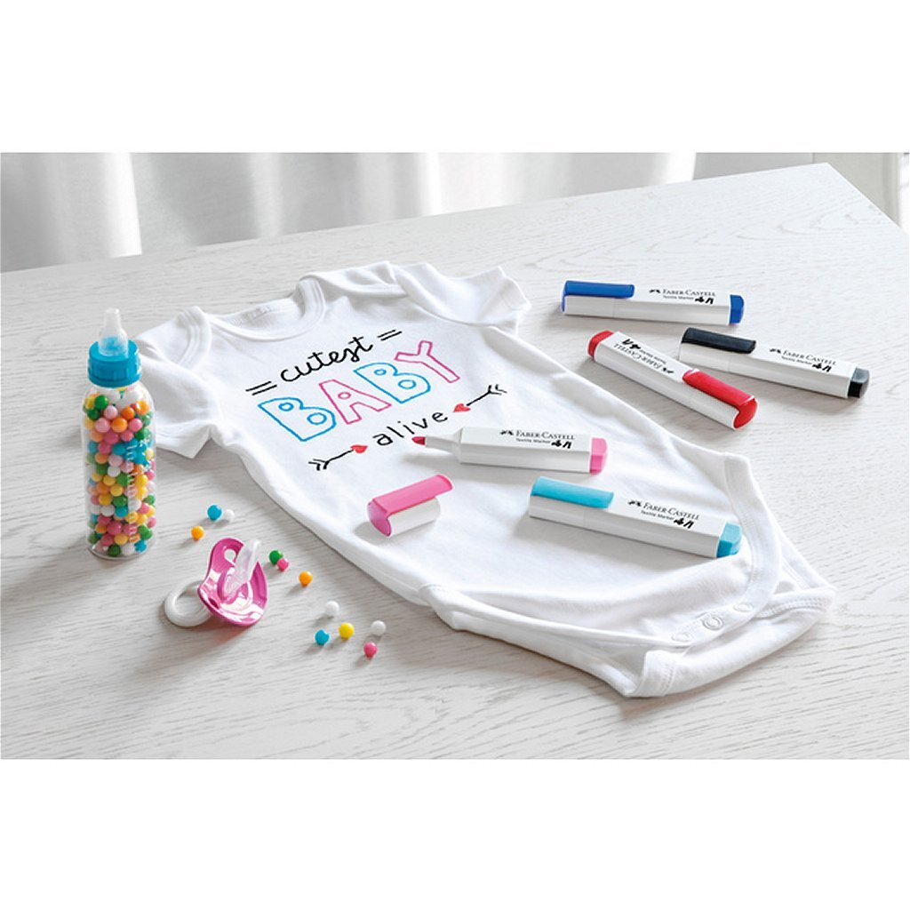 Faber Castell Fc-159530 Textielmarkers Baby 5 Stuks