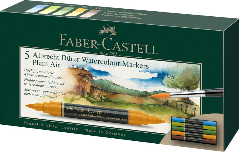 Faber Castell Fc-160309 Wk25Aquarel Marker Fc Albrechtd&Uuml;Rer 5 Stuks Plein Air