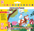 Eberhard Faber Ef-518912 Kleurpotlood 3In1 12 Stuks Extra Dikke Kern 10Mm