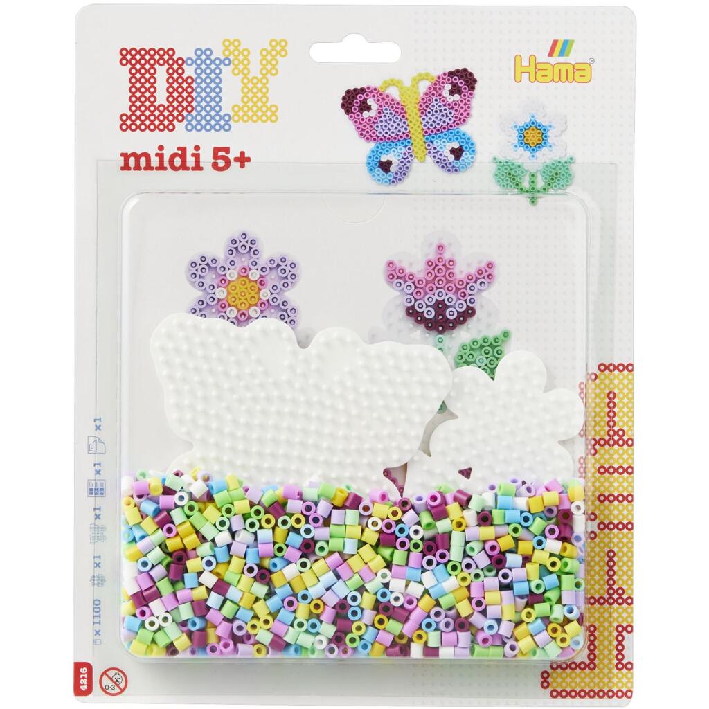 Hama Strijkkralen Midi Vlinder En Bloem 1100 Stuks