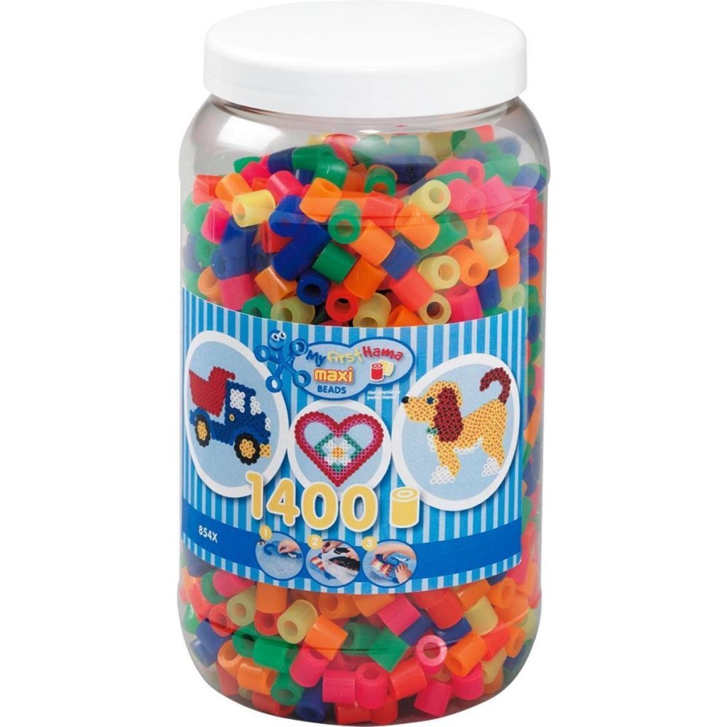 Hama Strijkkralen Maxi Neon 1400 Stuks