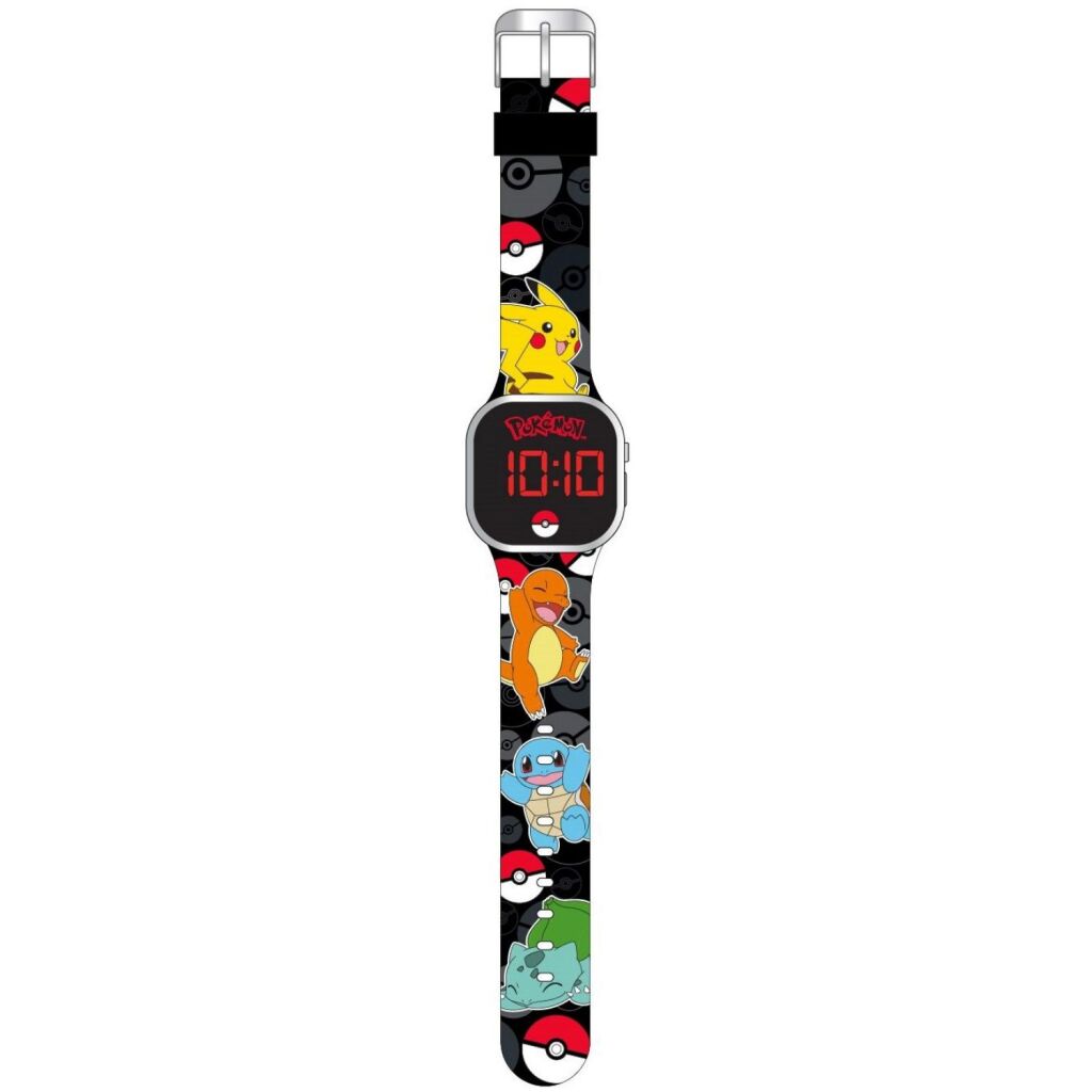 Pokemon Pok&Eacute;Mon Led Horloge Zwart