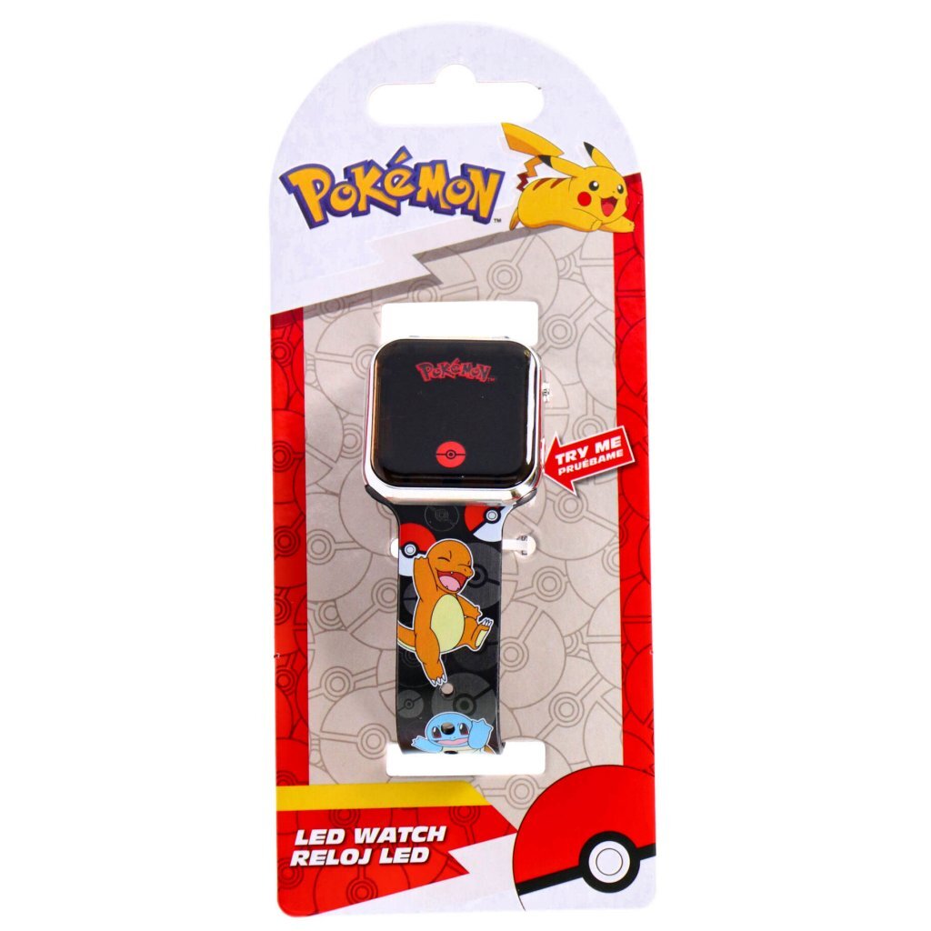 Pokemon Pok&Eacute;Mon Led Horloge Zwart