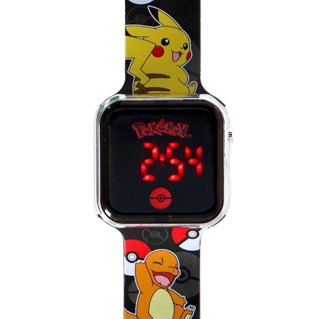 Pokemon Pok&Eacute;Mon Led Horloge Zwart