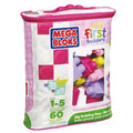 Mega Bloks First Builders Blokkentas 60 Stuks Roze