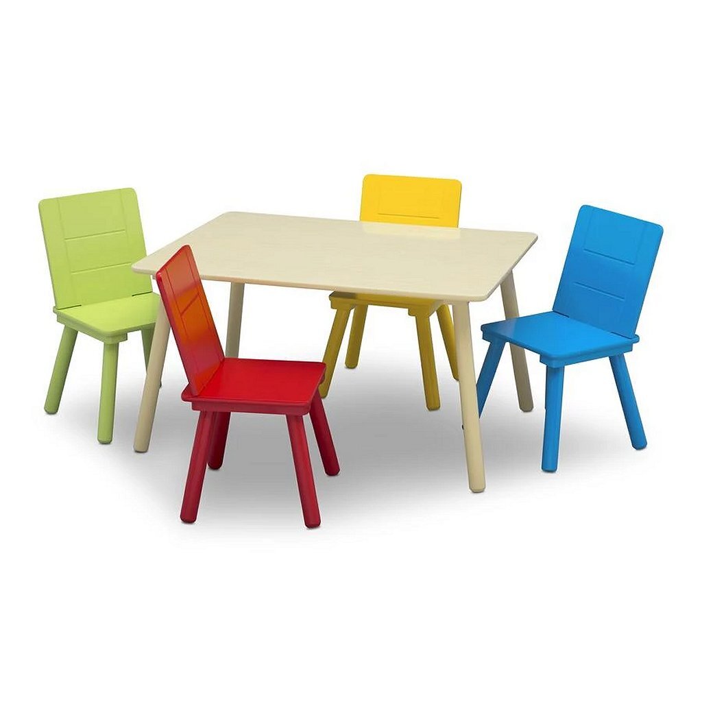Delta Children Tt87452Gn-1189 Tafel Met 4 Stoelen Multicolor