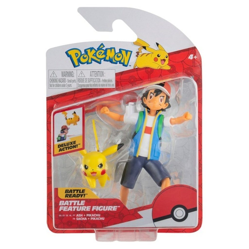 Pokemon Pok&Eacute;Mon Battle Feature Figuren Ash En Pikachu