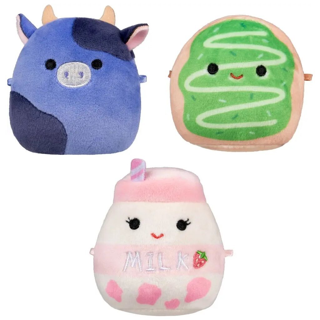 Squishmallows Micromallows Knuffels Ingred, Amelie Daisuke 6.5 Cm
