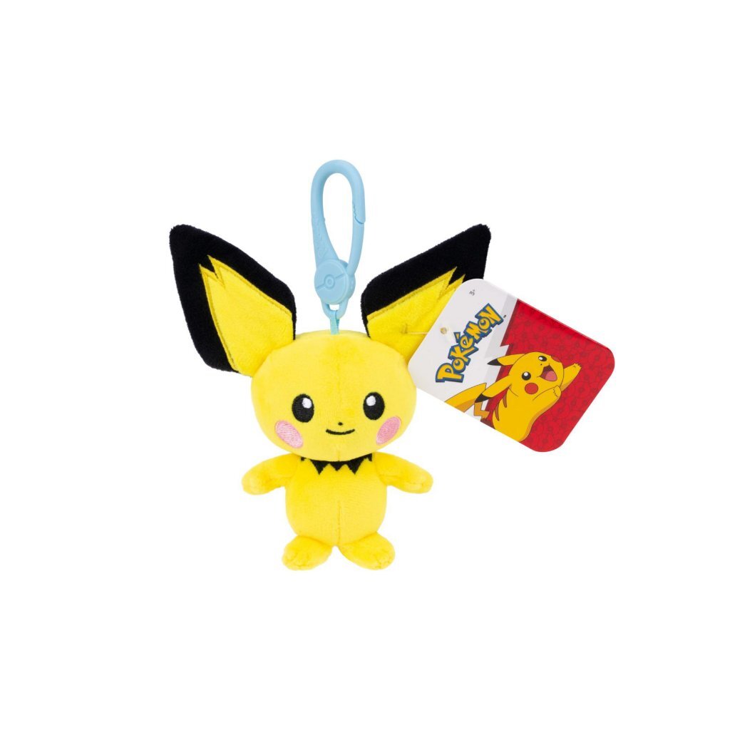 Pokemon Pok&Eacute;Mon Knuffel 8 Cm Met Clip Assorti