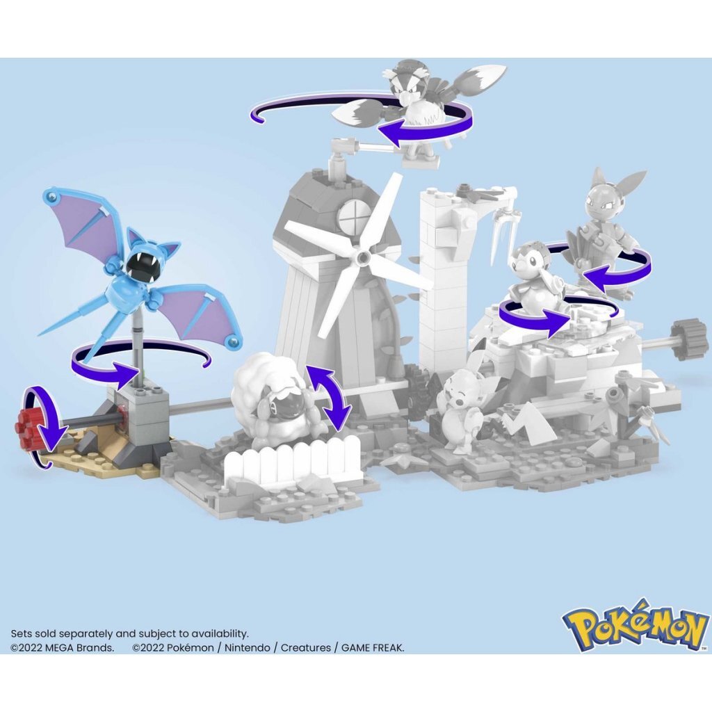 Pokemon Pok&Eacute;Mon Mega Bloks Zubats Midnight Flight 61-Delig