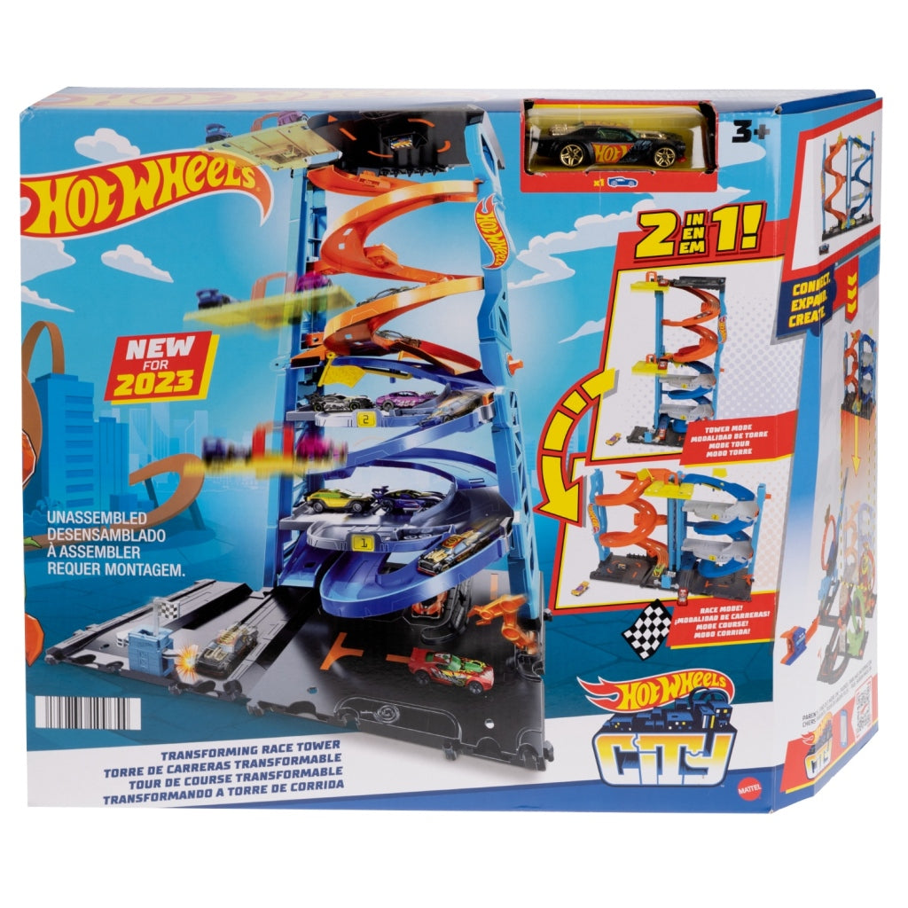 Mattel Hot Wheels City Transforming Race Tower