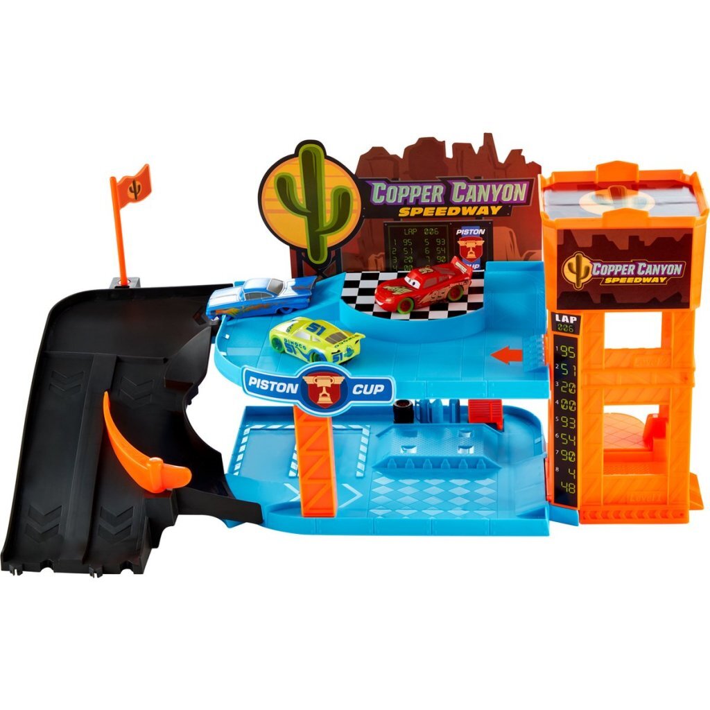 Disney Cars Garage Glow Racers + 3 Auto'S