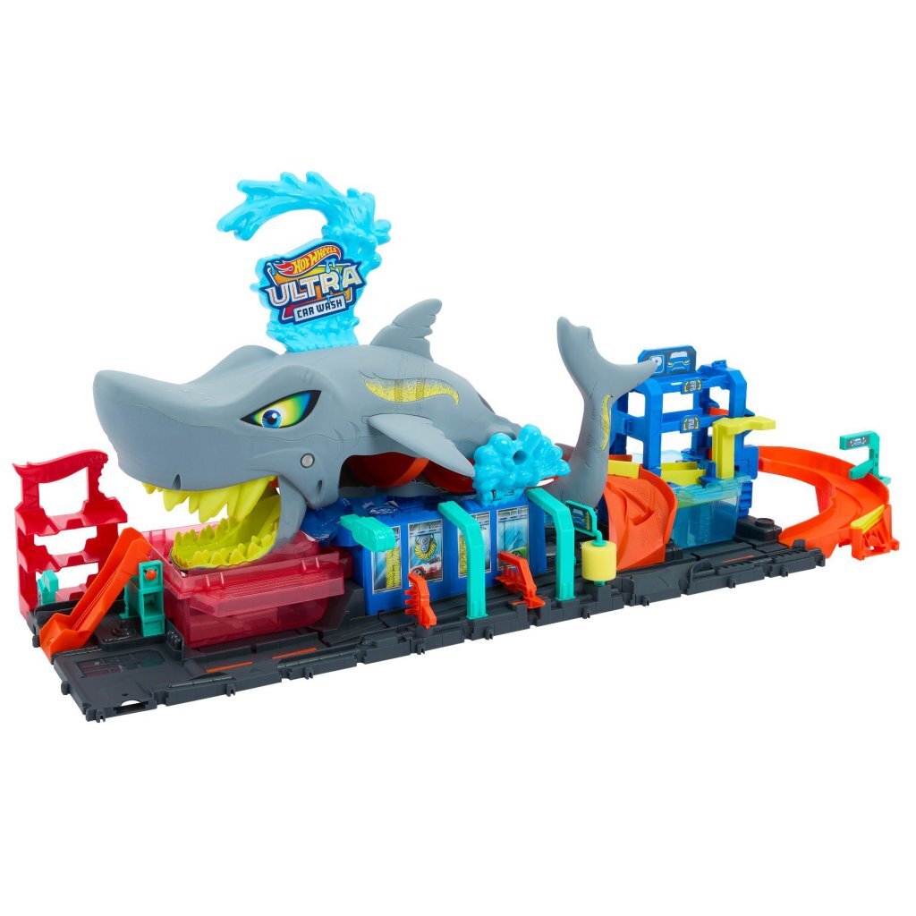 Mattel Hot Wheels City Ultra Shark Car Wash Speelset