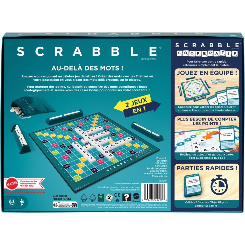 Mattel 2In1 Scrabble Frans