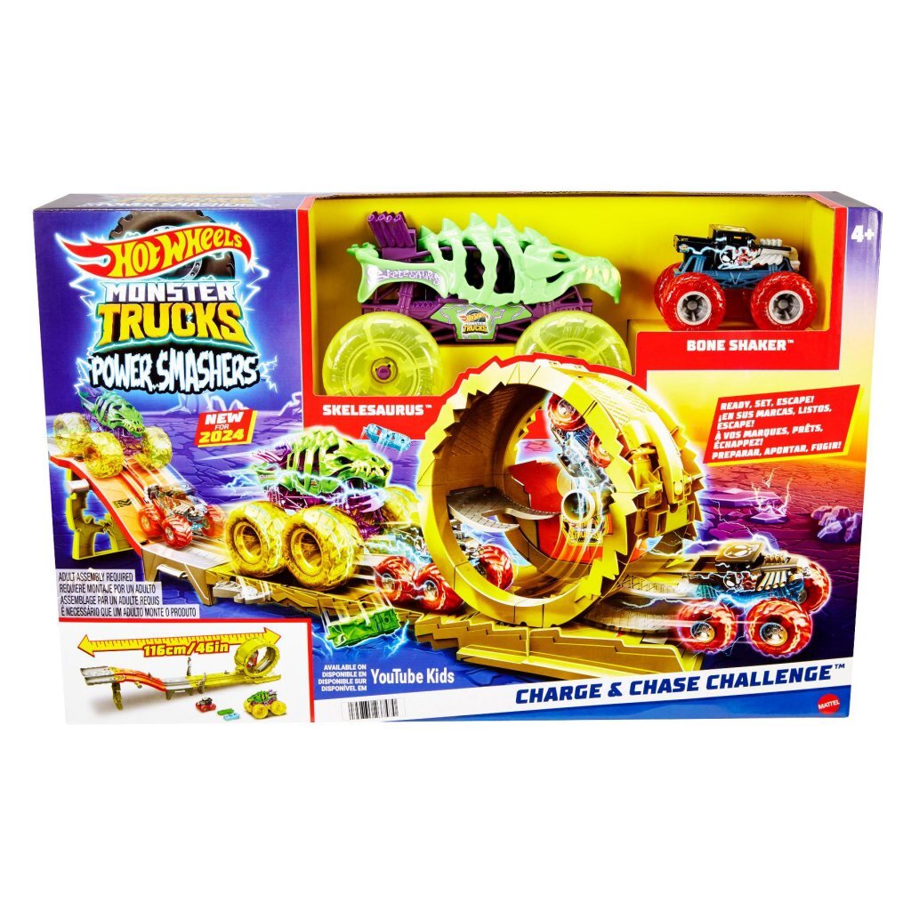 Mattel Hot Wheels Monster Truck Arena Smashers Rhinomite'S Chargin' Challenge