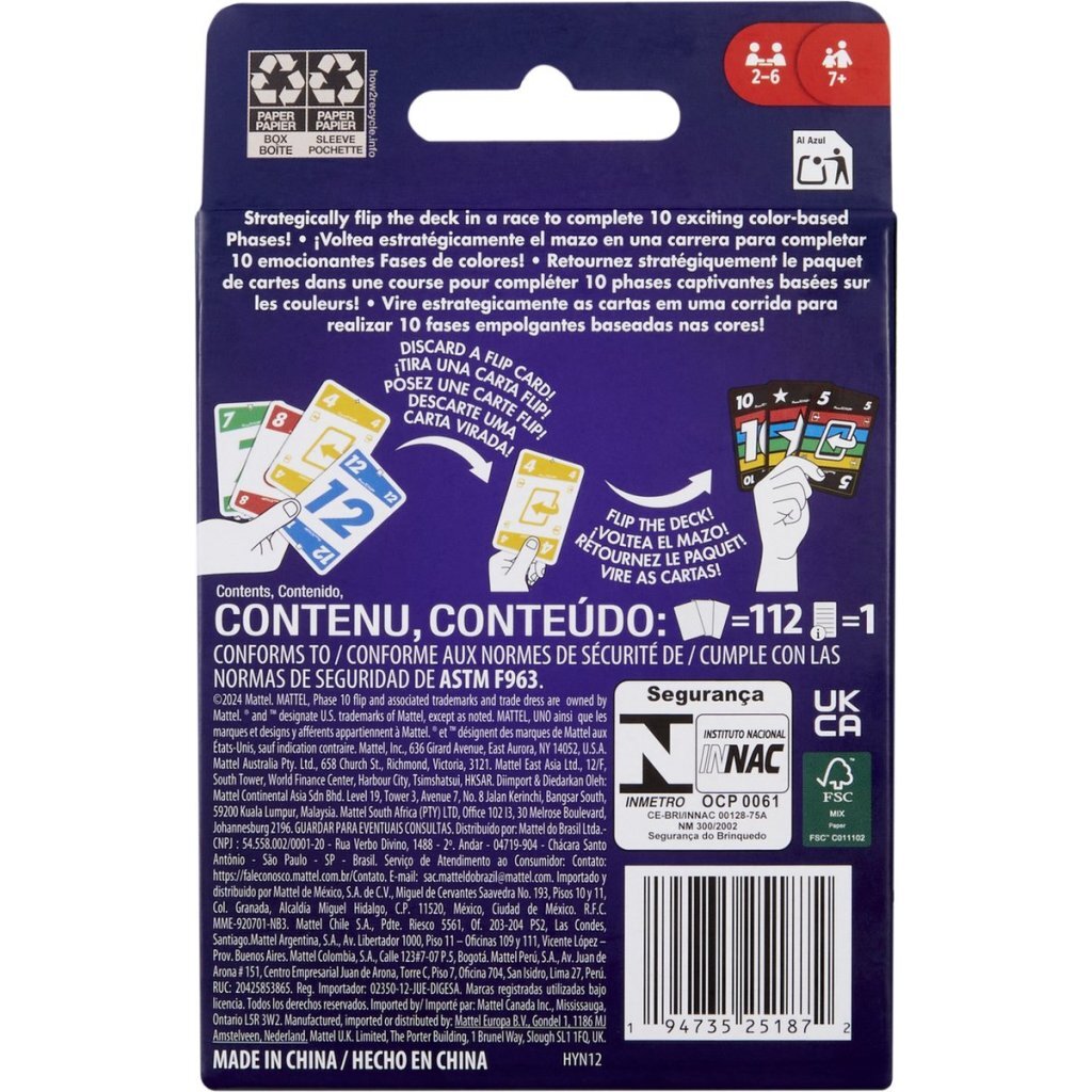Mattel Phase 10 Flip