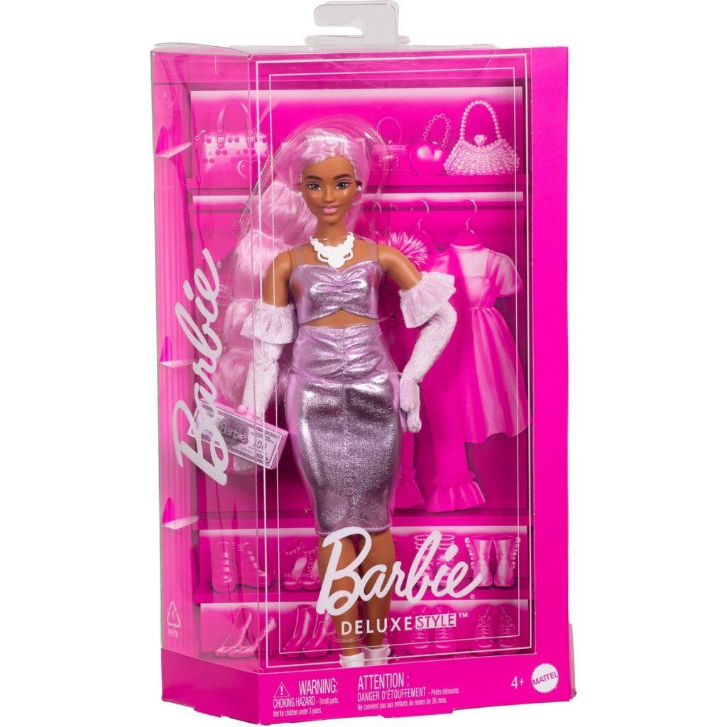 Barbie Fashionsta Pop Deluxe Met Metallic Roze Haar