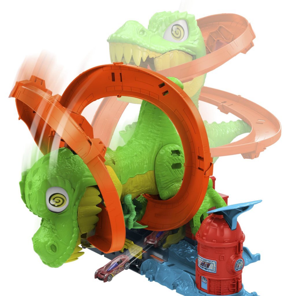 Mattel Hot Wheels City T-Rex Brandweerkazerne