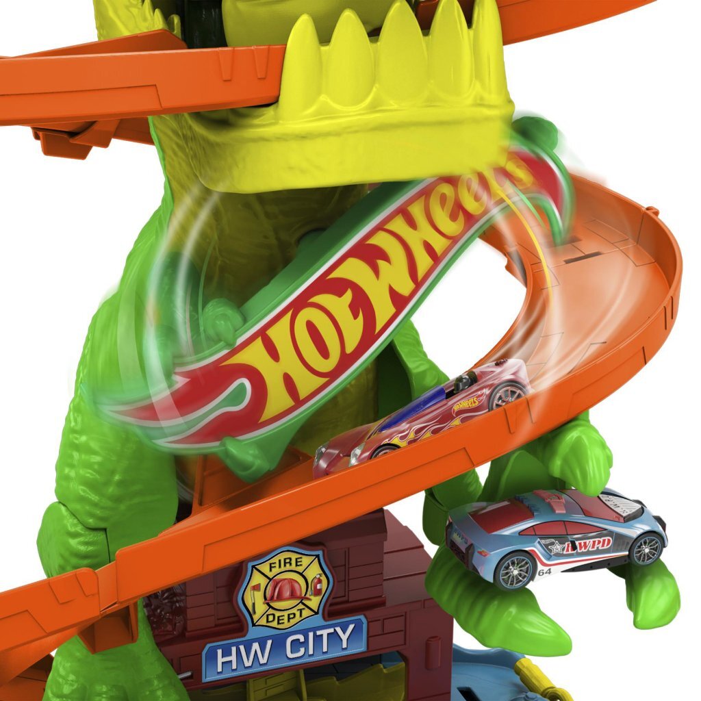 Mattel Hot Wheels City T-Rex Brandweerkazerne