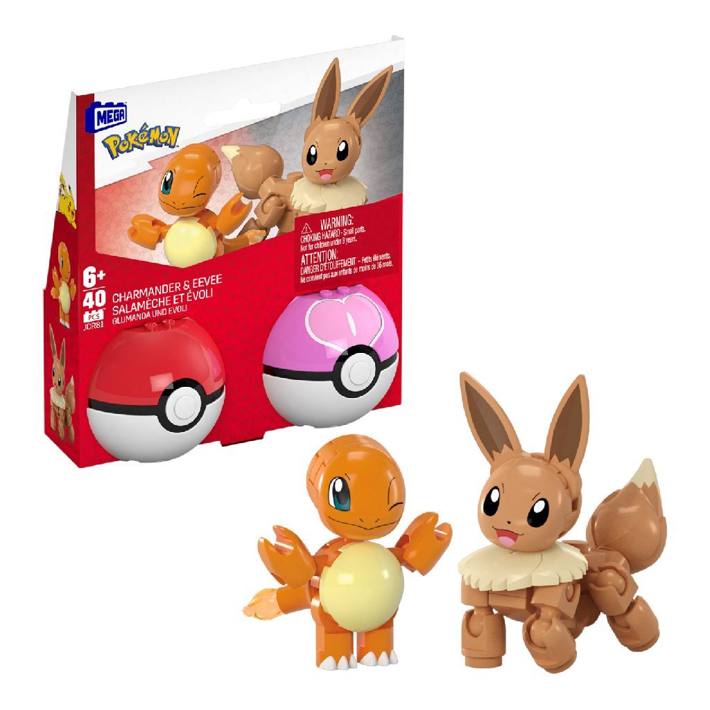 Mega Bloks Mega Pok&Eacute;Mon Charmander En Eevee