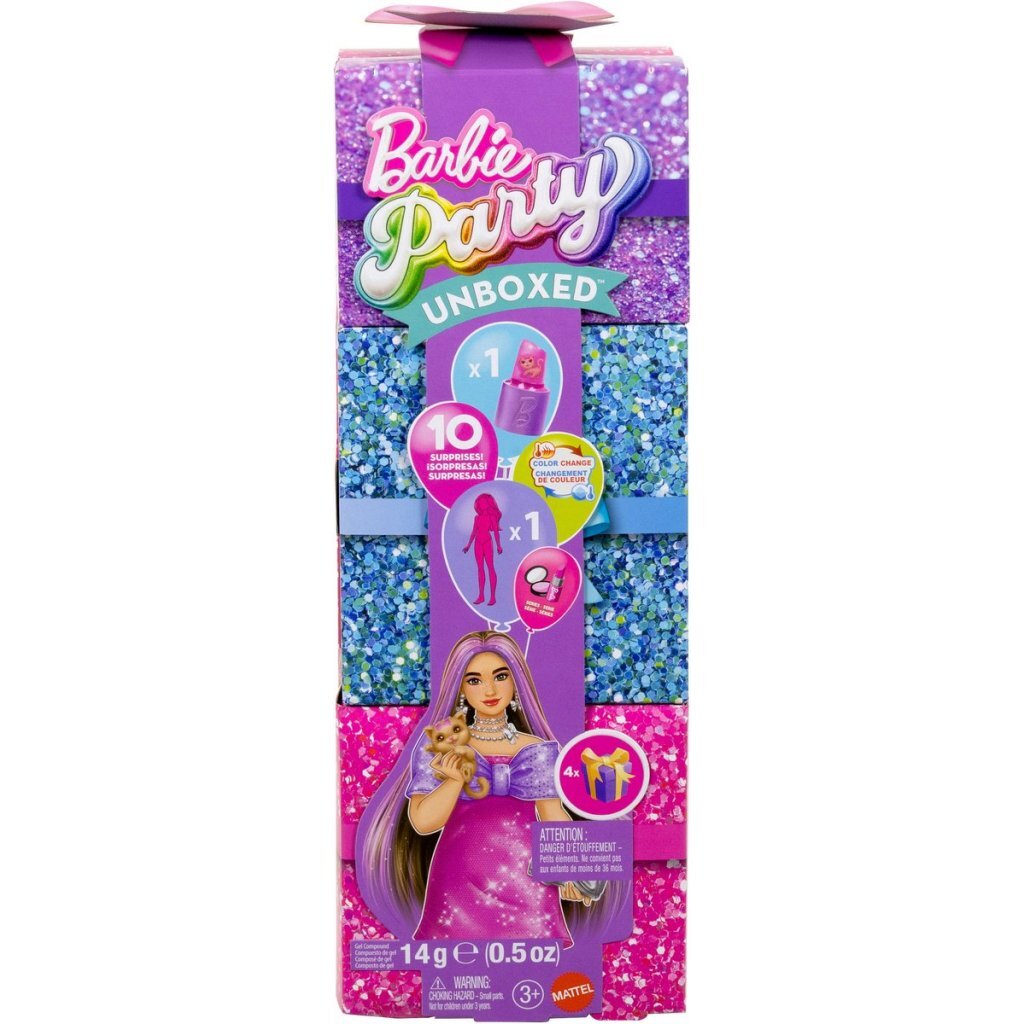 Barbie Reveal Party Unbox Glam Pink Curvy Doll