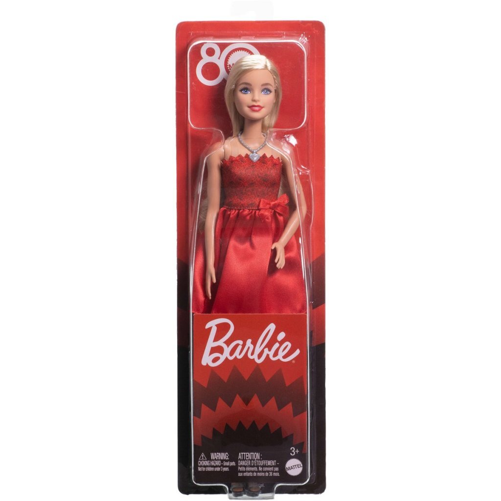 Barbie 80Th Anniversary Ruby Red Pop