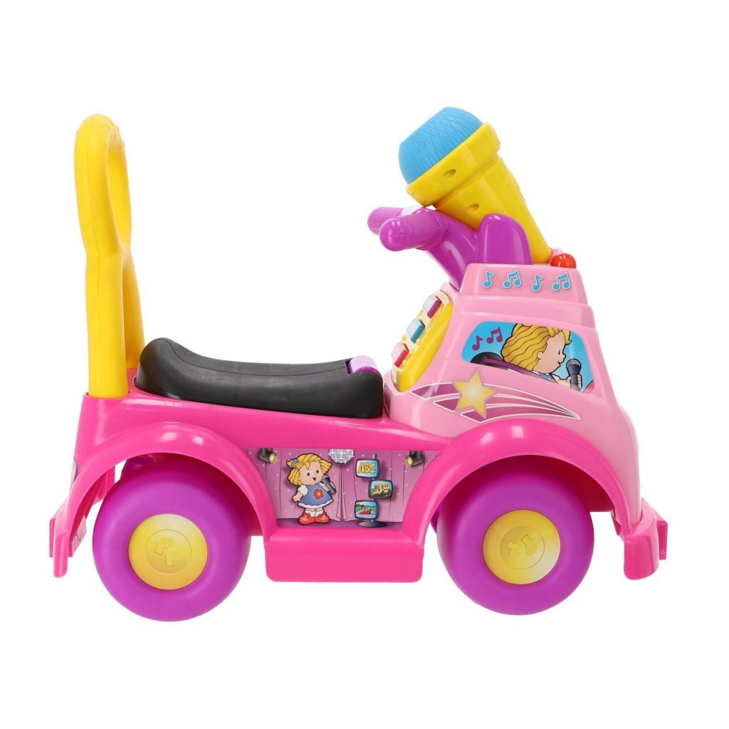 Fisher Price Little People Loopauto + Geluid Roze