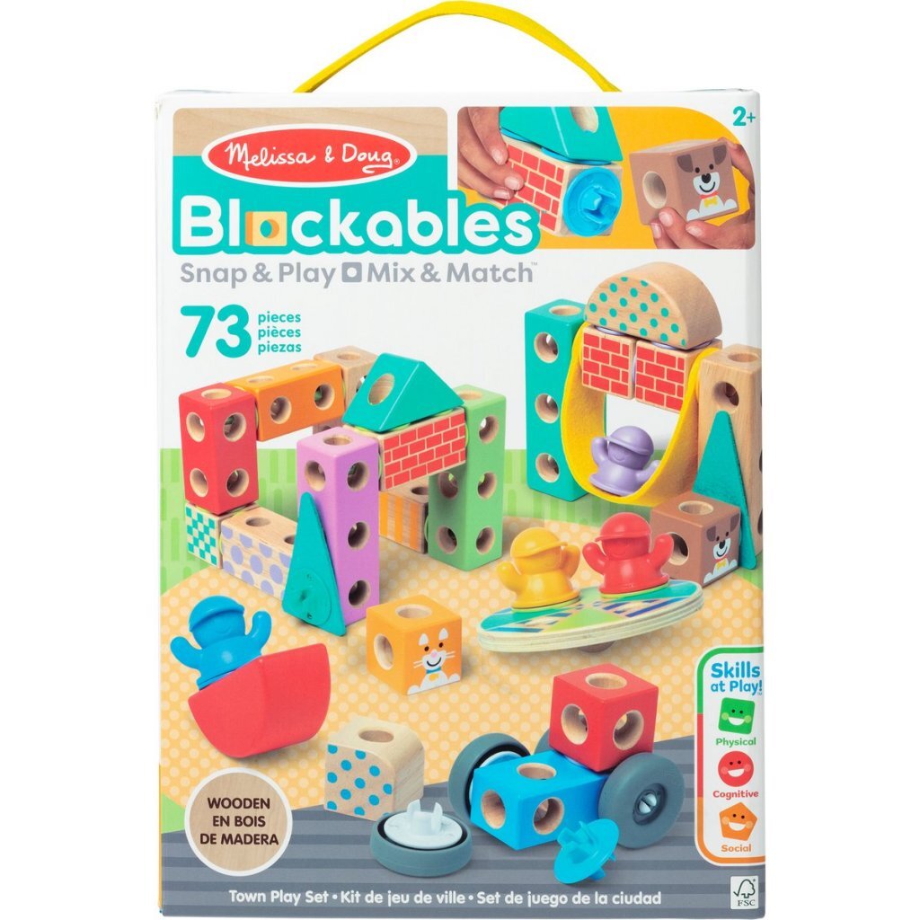 Melissa & Doug Melissa &Amp; Doug Blockables Stad Speelset 73-Delig
