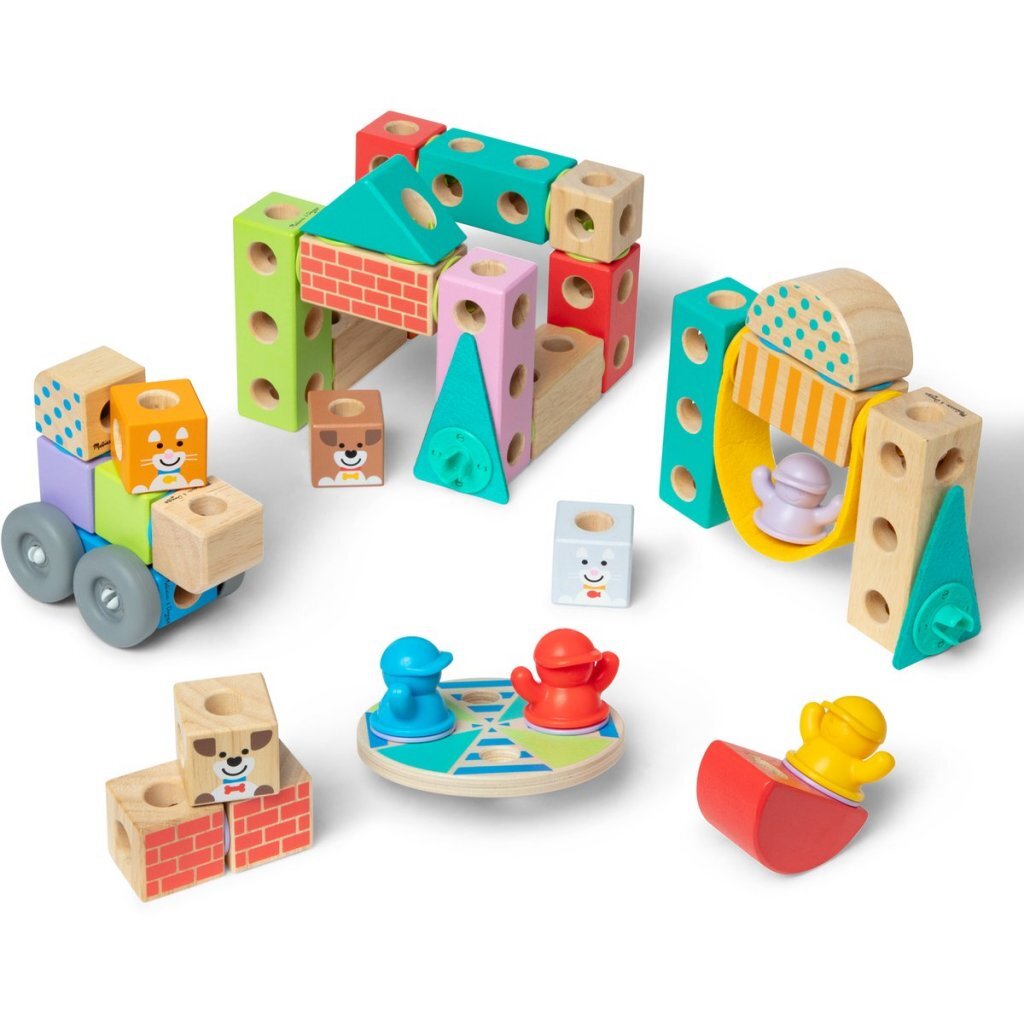 Melissa & Doug Melissa &Amp; Doug Blockables Stad Speelset 73-Delig