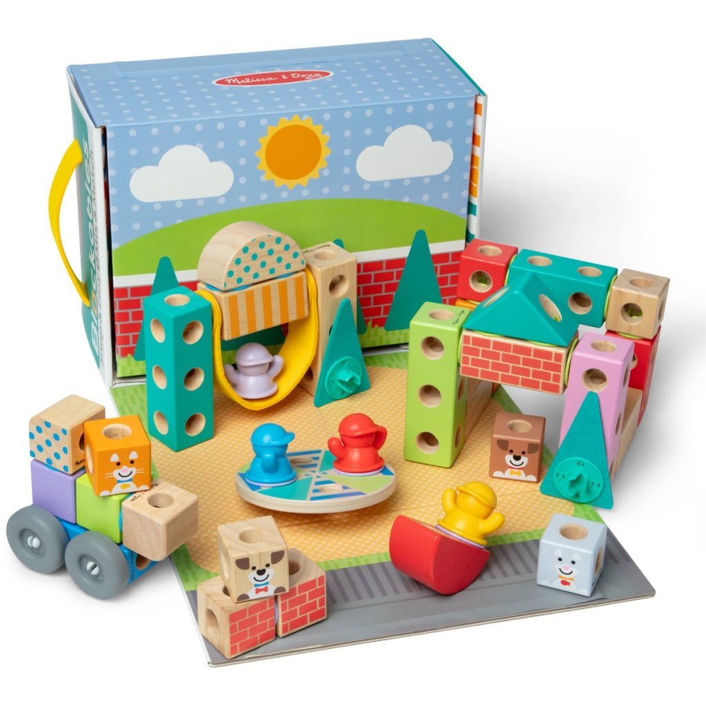 Melissa & Doug Melissa &Amp; Doug Blockables Stad Speelset 73-Delig