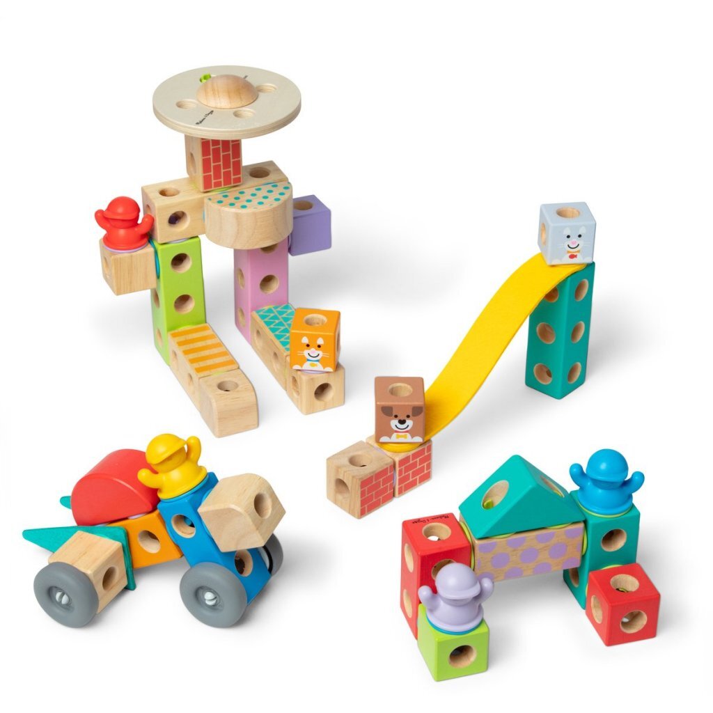 Melissa & Doug Melissa &Amp; Doug Blockables Stad Speelset 73-Delig