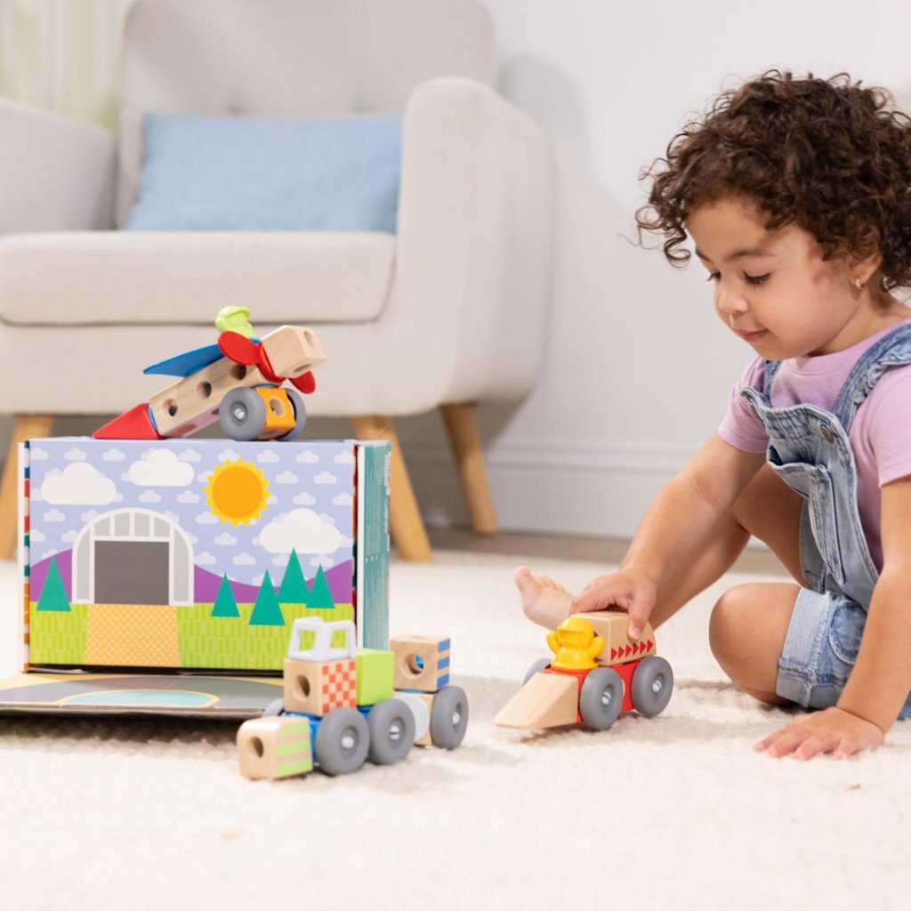 Melissa & Doug Mellissa &Amp; Doug Blockables Voertuigen 54-Delig