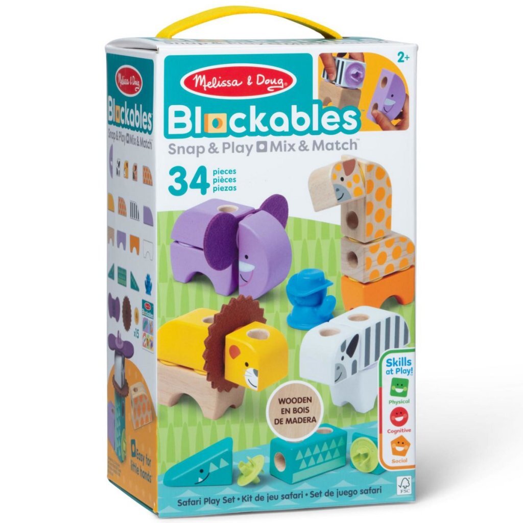 Melissa & Doug Melissa &Amp; Doug Blockables Safari Set 34-Delig