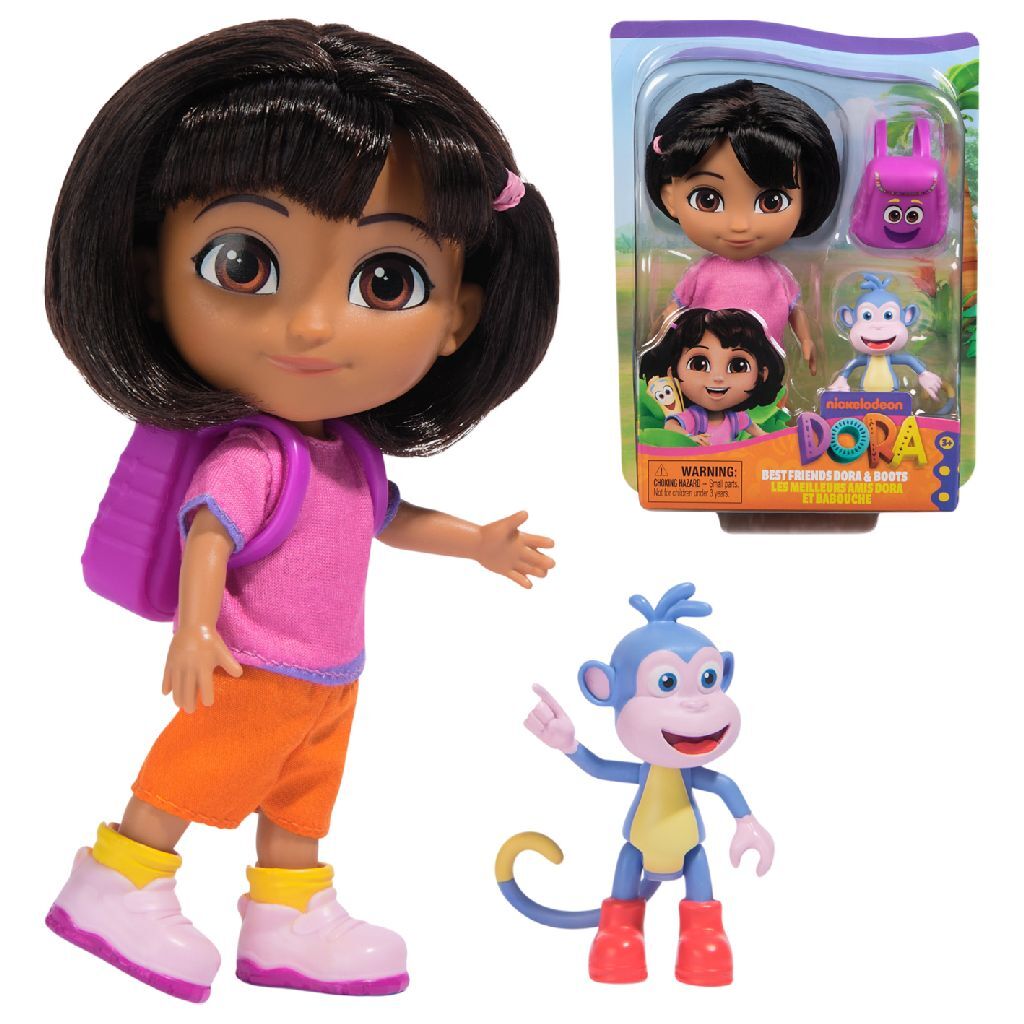 Overige Merken Dora Pop Met Rugzak En Boots 15 Cm
