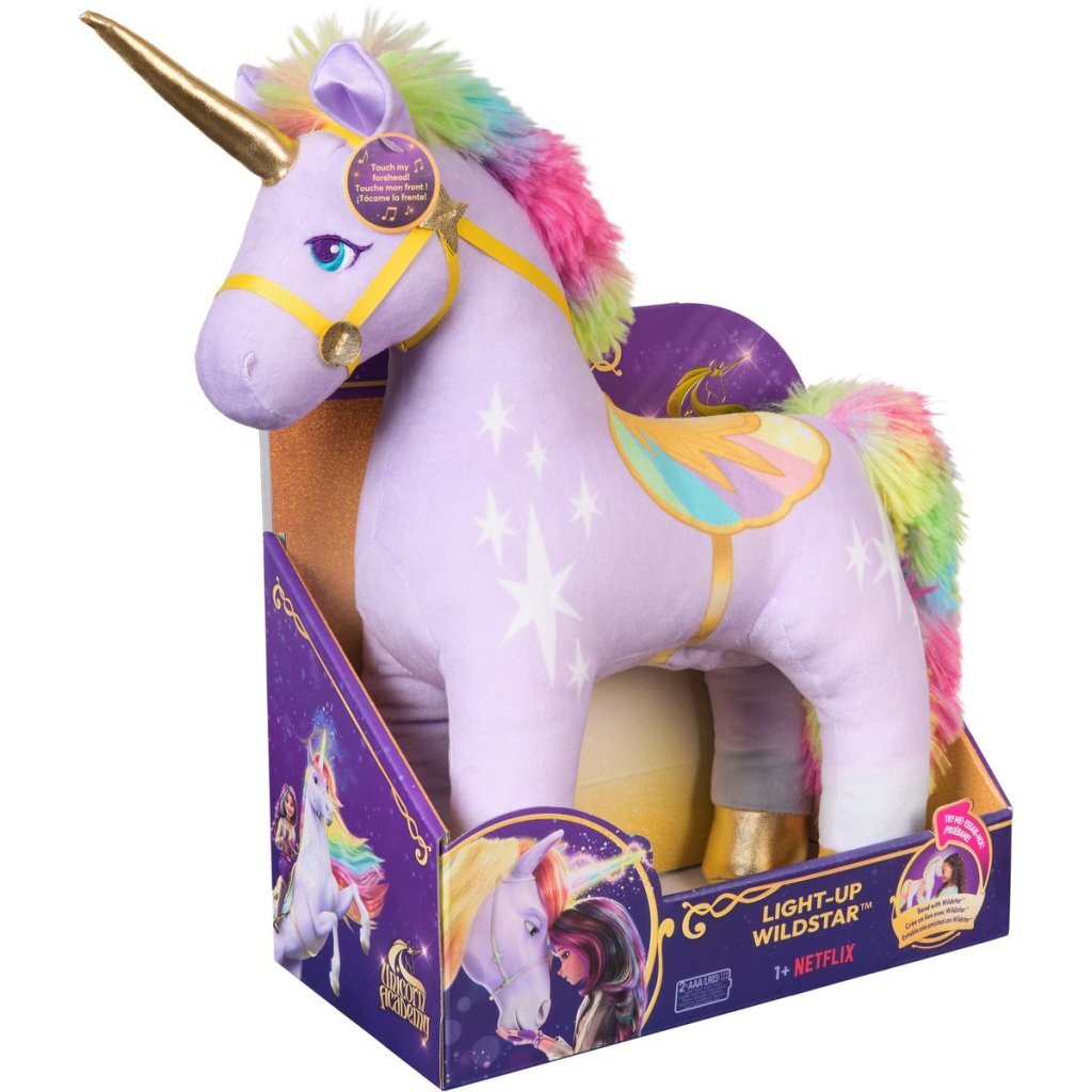 Unicorn Academy Knuffel Eenhoorn Wildstar 38 Cm + Licht En Geluid