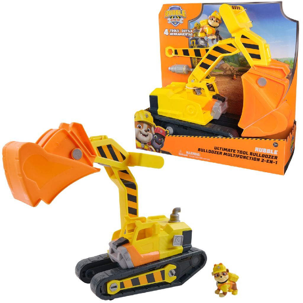 Paw Patrol Rubble And Crew Rubble Deluxe Vehicle