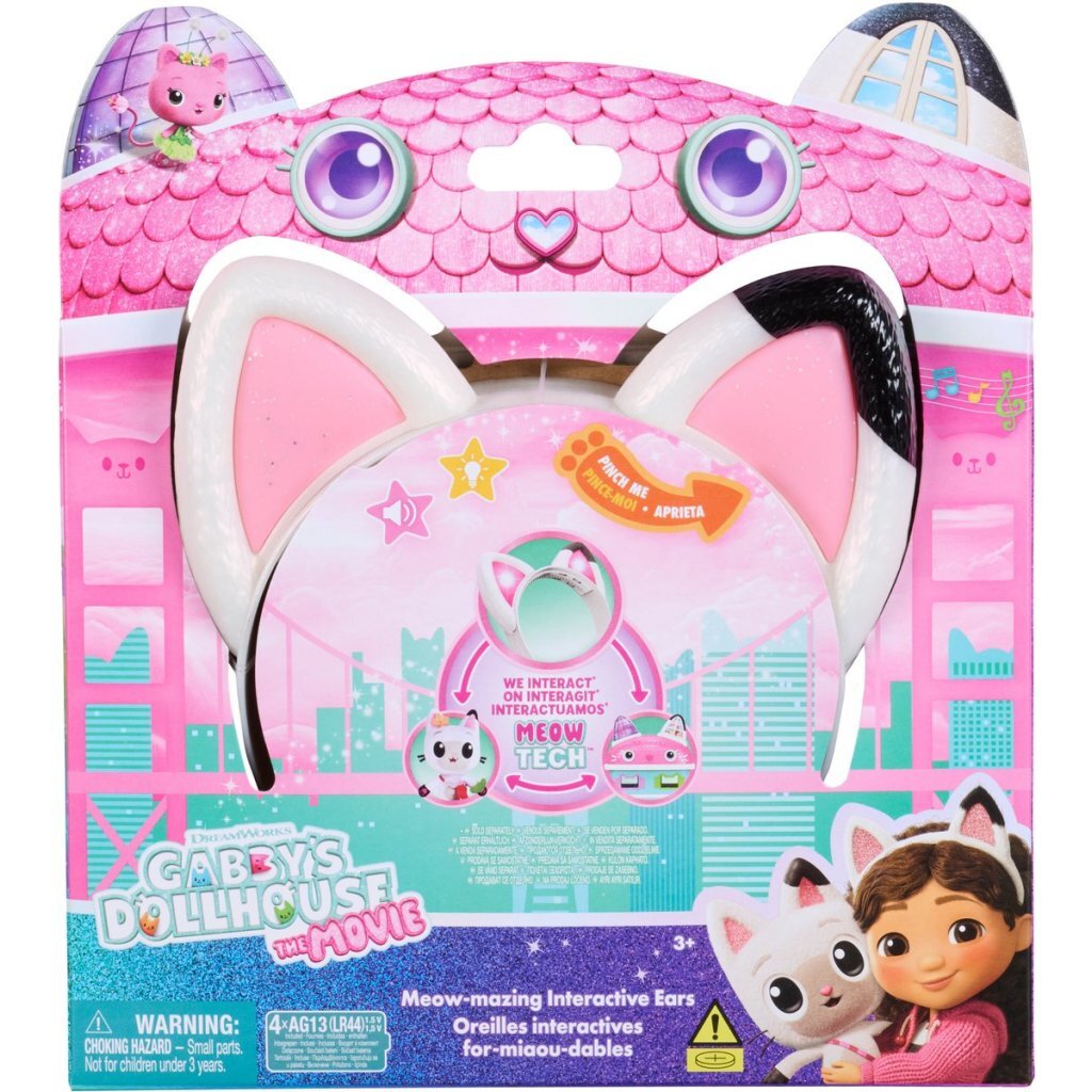 Gabby's Dollhouse Gabby'S Dollhouse The Movie Gabby'S Magische Kattenoren Haarband + Licht En Geluid
