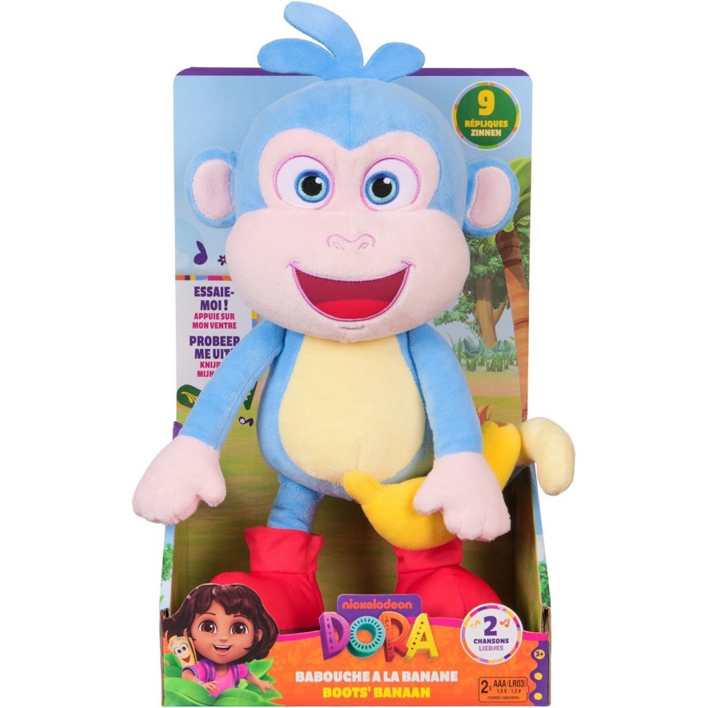 Dora Interactieve Knuffel Boots 33 Cm + Geluid