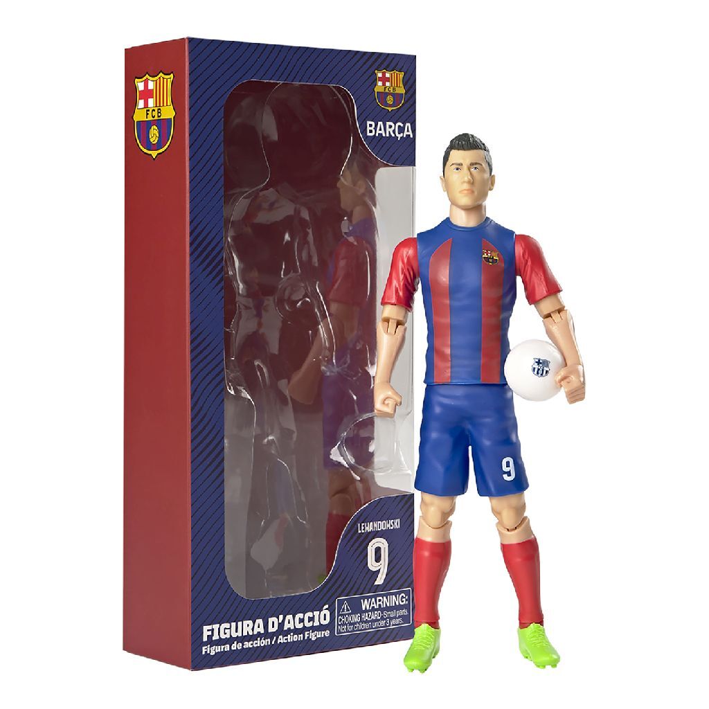 Overige Merken Voetbalfiguur Fc Barcelona Lewandowski 20 Cm