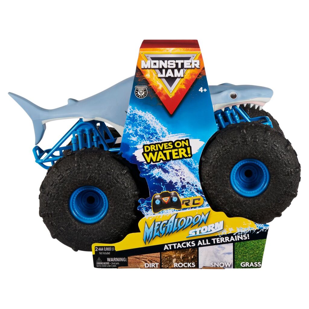 Monster Jam Rc Megalodon Storm 1:15 Voor Elk Terrein