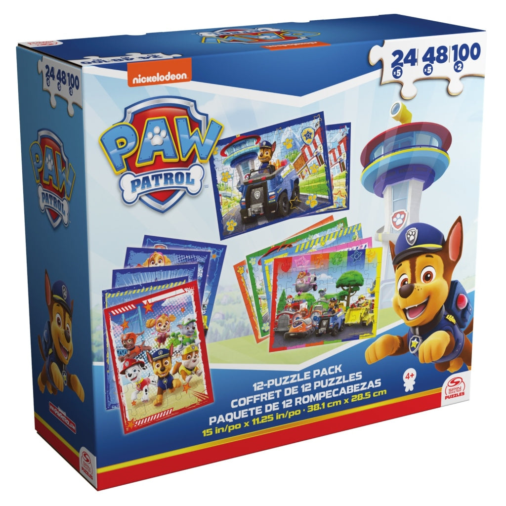 Paw Patrol Puzzelpack 5X24 + 5X48 + 2X100 Stukjes