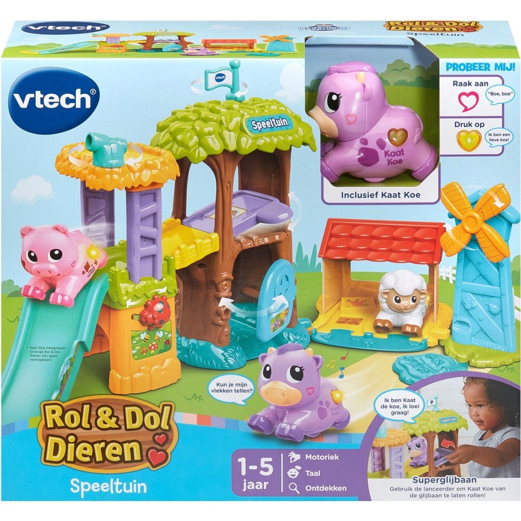 Vtech Rol &Amp; Dol Speeltuin Met Kaat Koe + Licht En Geluid