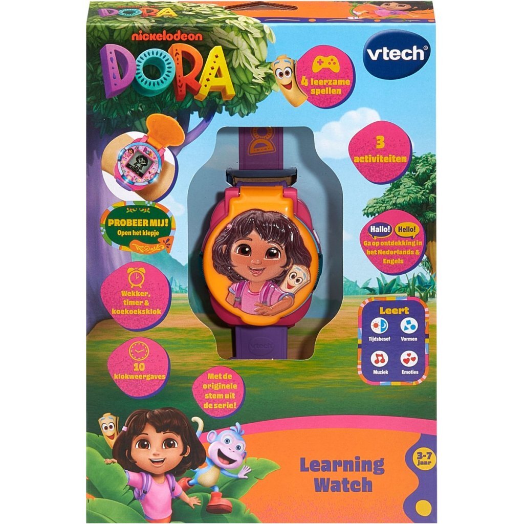 Vtech Dora Learning Watch + Licht En Geluid