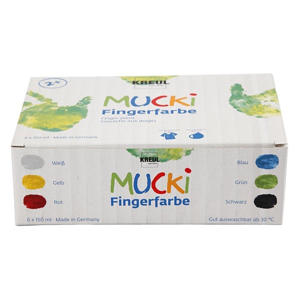Overige Merken Kreul Mucki Vingerverf 6X150 Ml