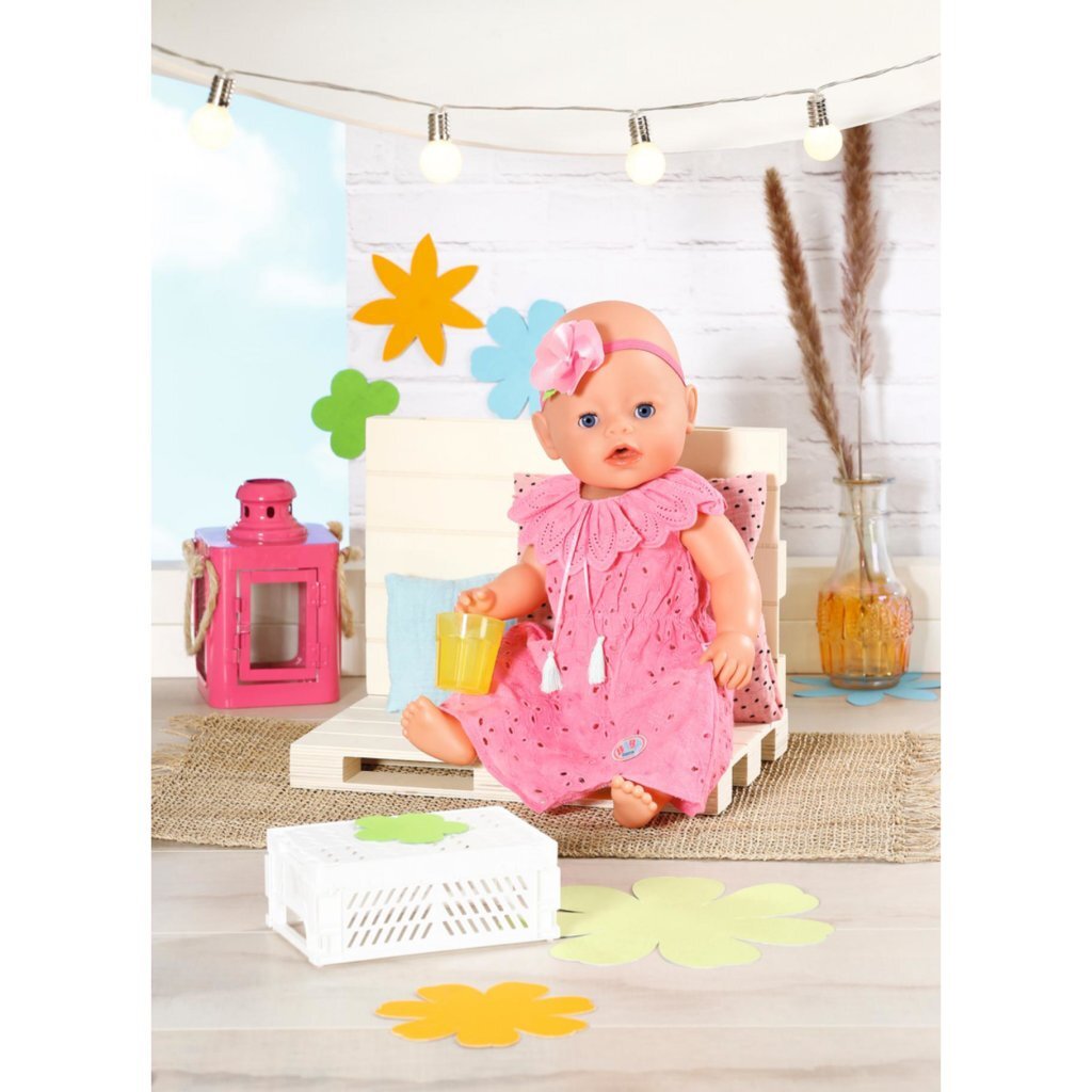 Baby Born Trendy Bloemenjurk Roze