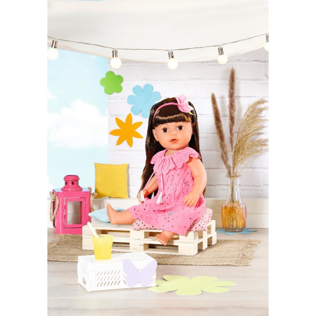 Baby Born Trendy Bloemenjurk Roze