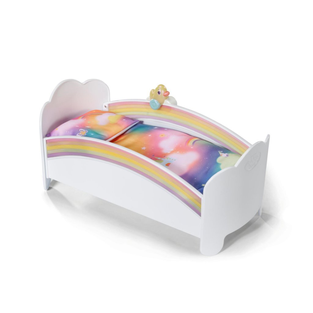 Baby Born Regenboog Bed + Licht En Geluid Wit