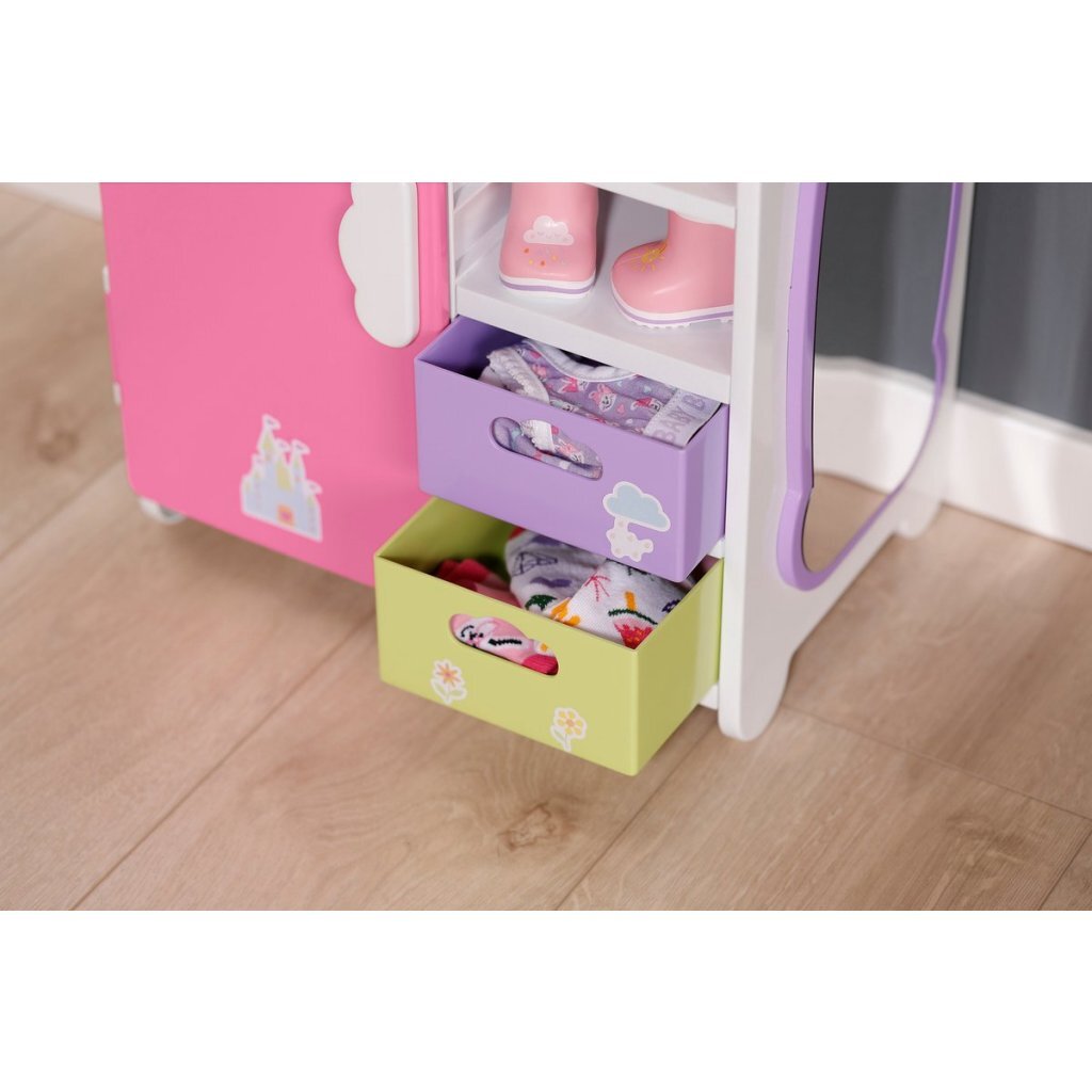 Baby Born Regenboogkledingkast 33X22X39 Cm + Licht En Geluid