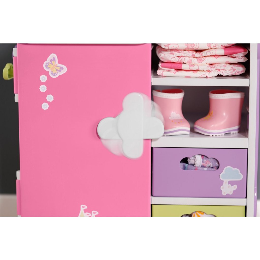 Baby Born Regenboogkledingkast 33X22X39 Cm + Licht En Geluid