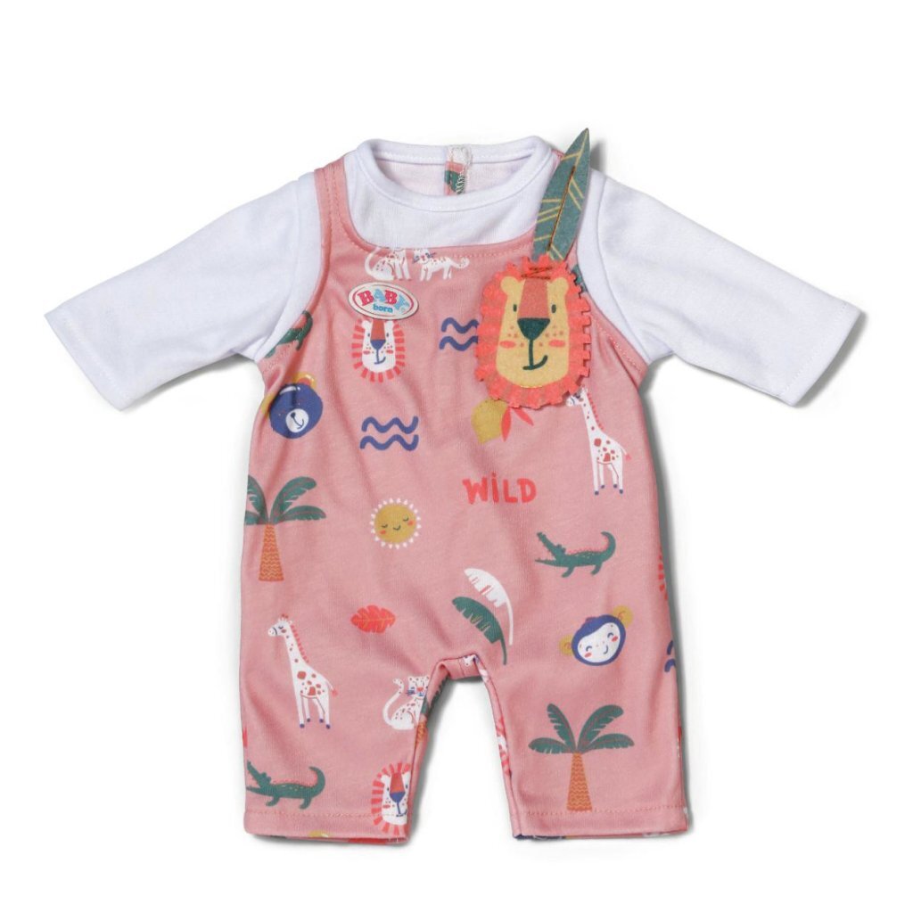 Baby Born Jungle Romper Roze/Wit